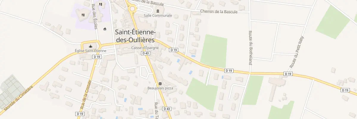 Plan du 100 Rue de Belleville à Saint-Étienne-des-Oullières