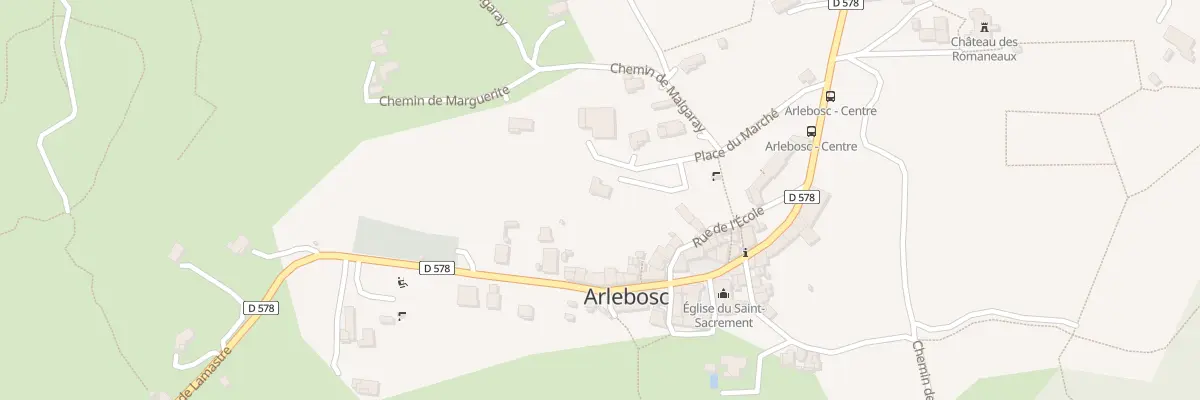 Plan du 235 Pl du Marche à Arlebosc