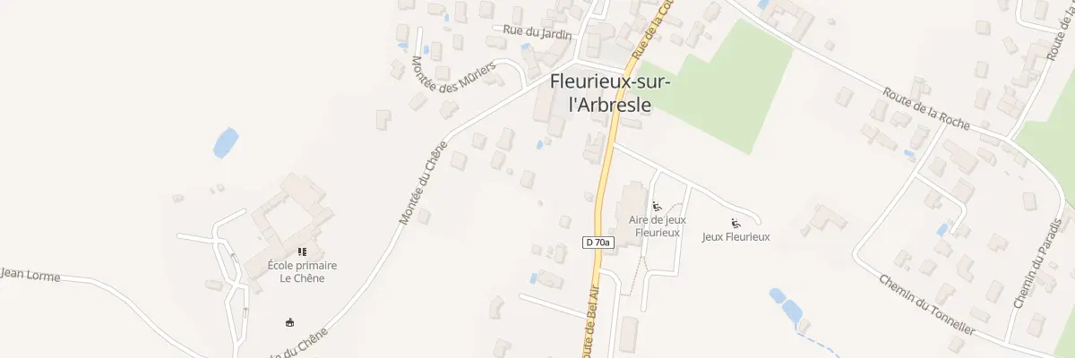Plan du 100 Rte de Bel-Air à Fleurieux-sur-l’Arbresle