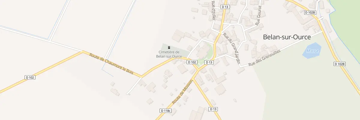 Plan du 3 Rte de Chaumont-le-bois à Belan-sur-Ource