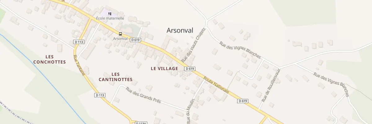 Plan du 10 Rte Nationale à Arsonval