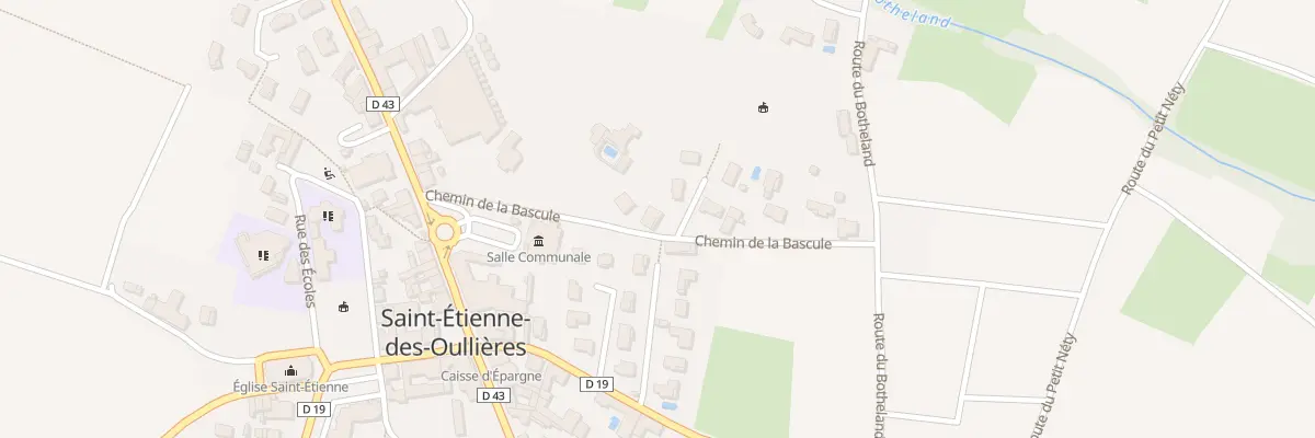 Plan du 189 Rue de Belleville à Saint-Étienne-des-Oullières