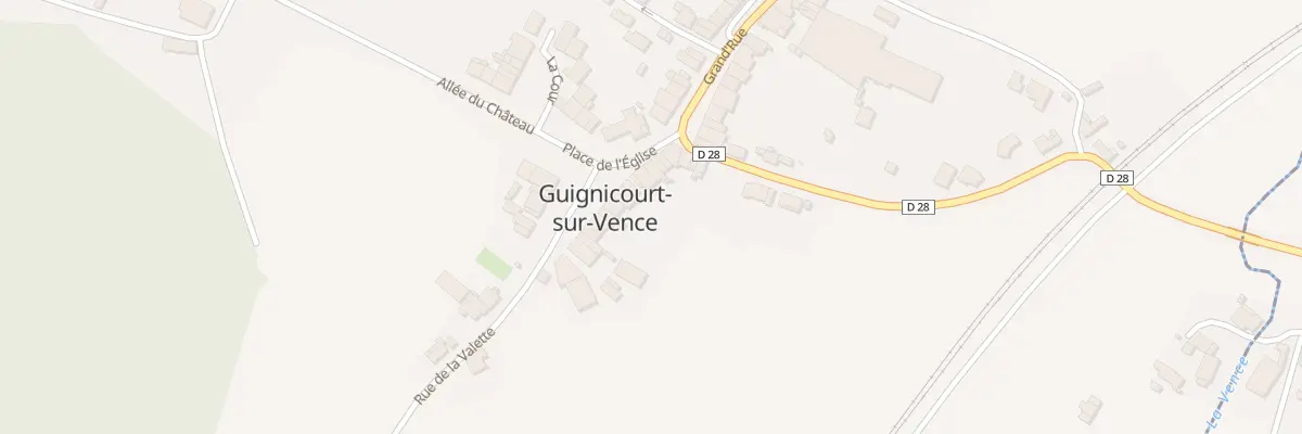 Plan du 7 Pl de l’Eglise à Guignicourt-sur-Vence