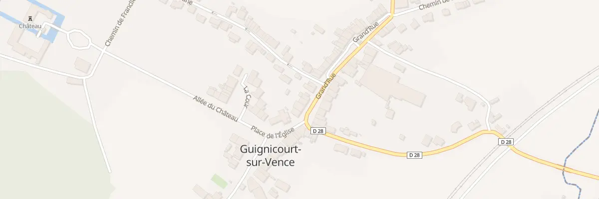 Plan du 6 Grand’Rue à Guignicourt-sur-Vence