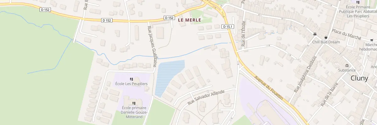 Plan du 5 Rue Salvador Allendé à Cluny