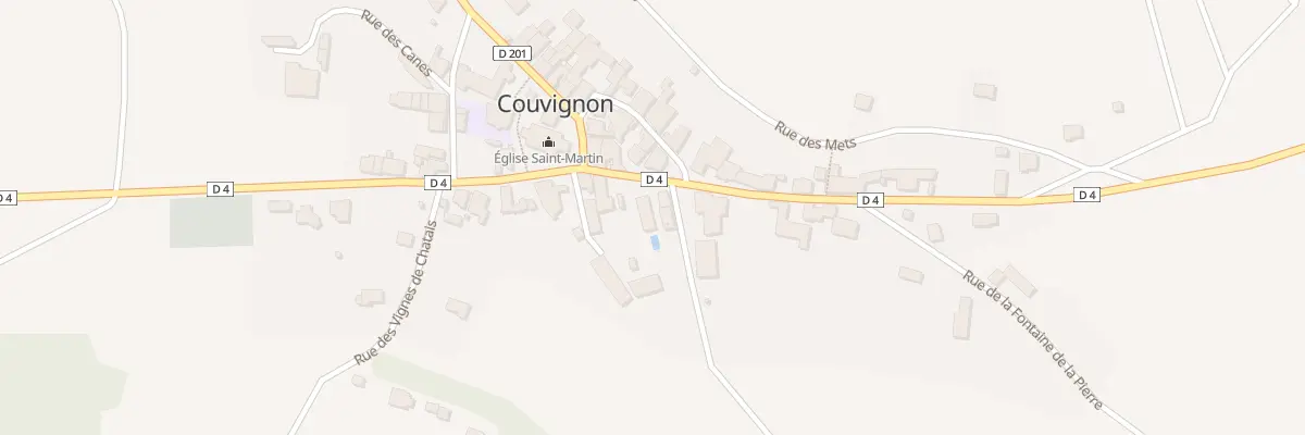 Plan du 6 Rue Gaston Cheq à Couvignon
