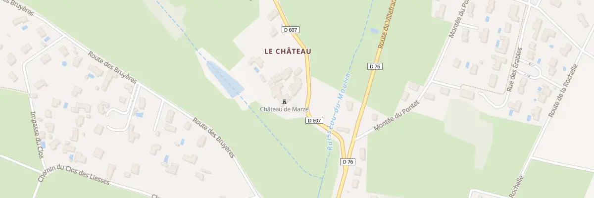 Plan du 171 Rte du Château de Marzé à Alix