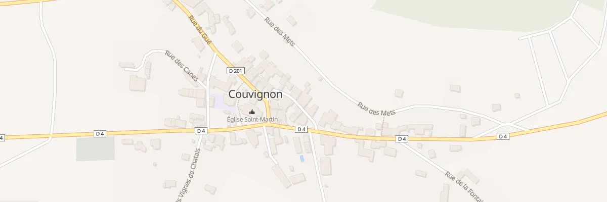 Plan du 11C Rue Haute à Couvignon