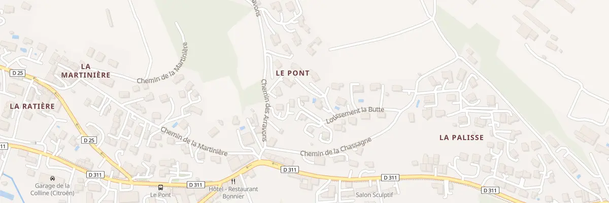 Plan du 8 Lot de la Butte à Thurins