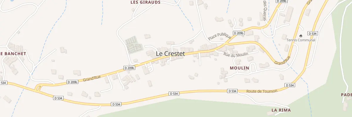 Plan du 402 Gr Grand Rue au Crestet