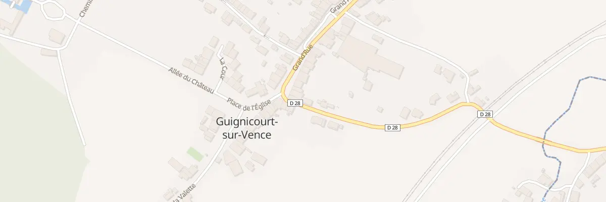Plan du 2 Rue de la Gare à Guignicourt-sur-Vence