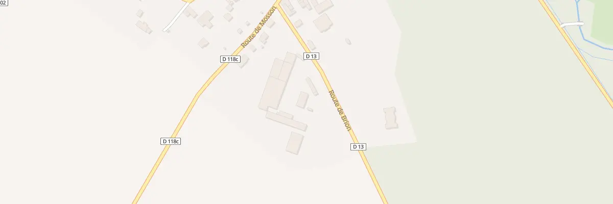 Plan du 2 Rte de Brion à Belan-sur-Ource