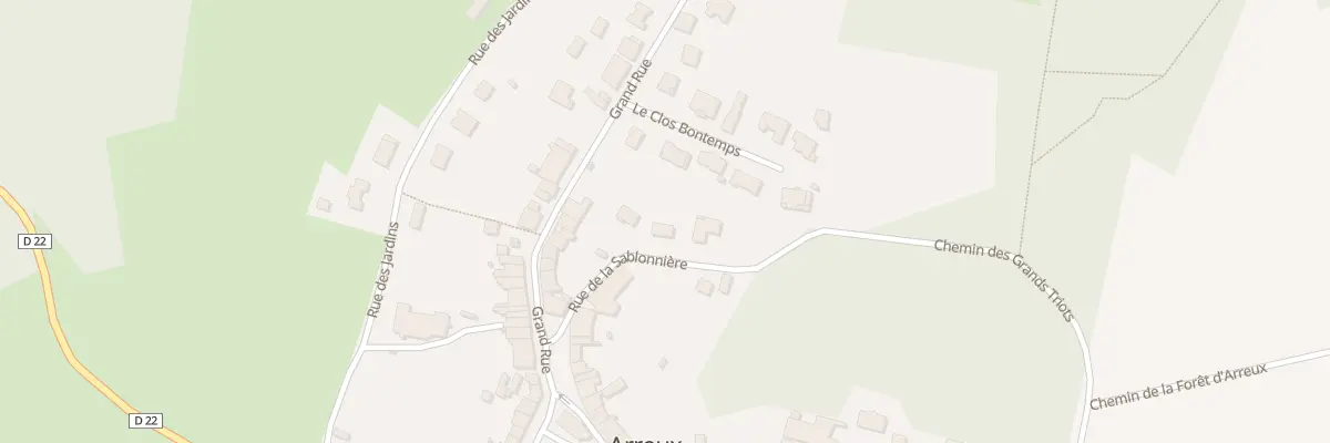 Plan du 5 Rue de la Sablonnière à Arreux