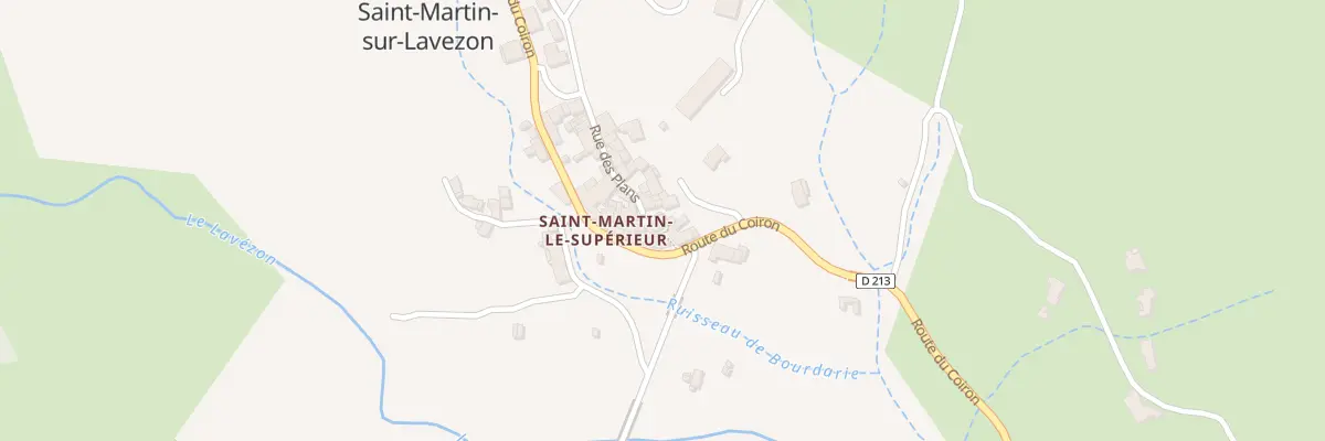 Plan du 5095 Le Village du Superieur à Saint-Martin-sur-Lavezon