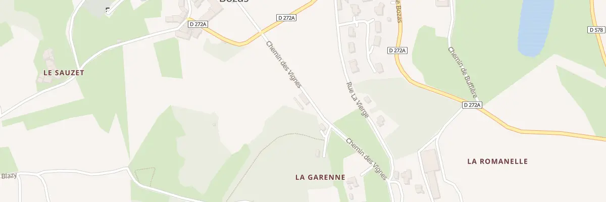 Plan du 120 Che des Vignes à Bozas