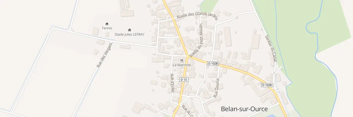 Plan du 1 Rue du Trou des Champs à Belan-sur-Ource