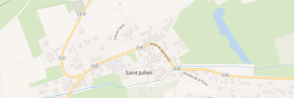 Plan du 2087 Rte du Beaujolais à Saint-Julien