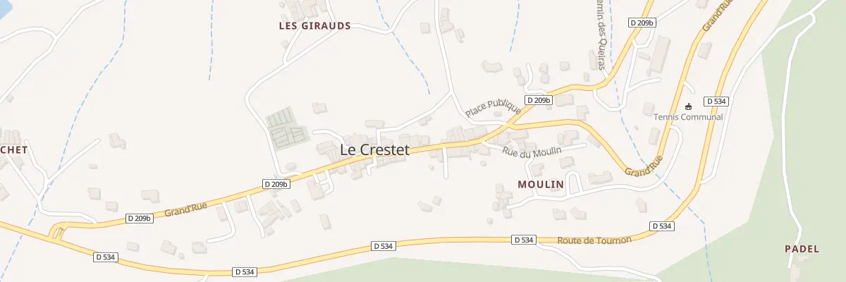 Plan du 447 Gr Grand Rue au Crestet