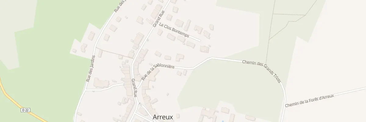 Plan du 7 Rue de la Sablonnière à Arreux