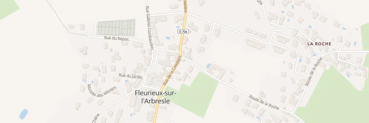 Plan du 70 Rue de la Côtelière à Fleurieux-sur-l’Arbresle
