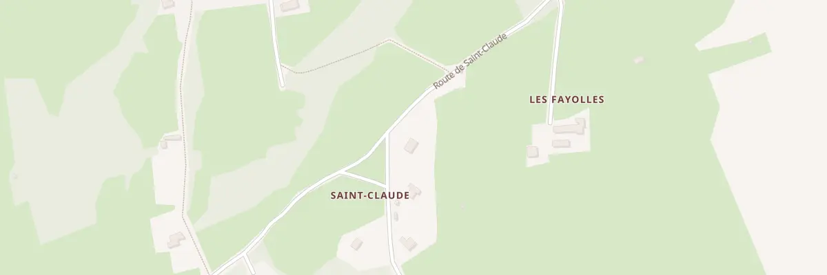 Plan du 5210 Saint Claude à Lournand