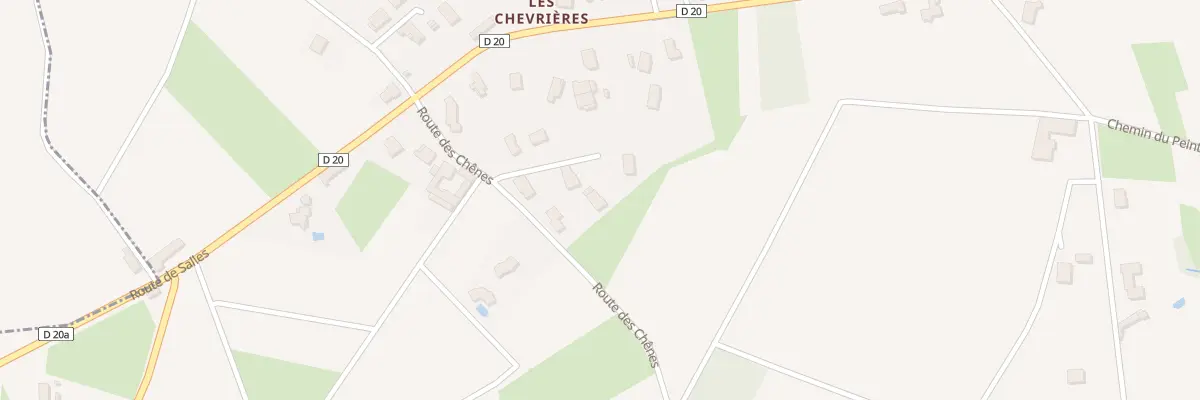 Plan du 89B Rte des Chênes à Blacé