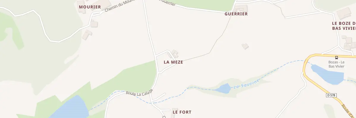Plan du 50 Imp la Meze à Bozas