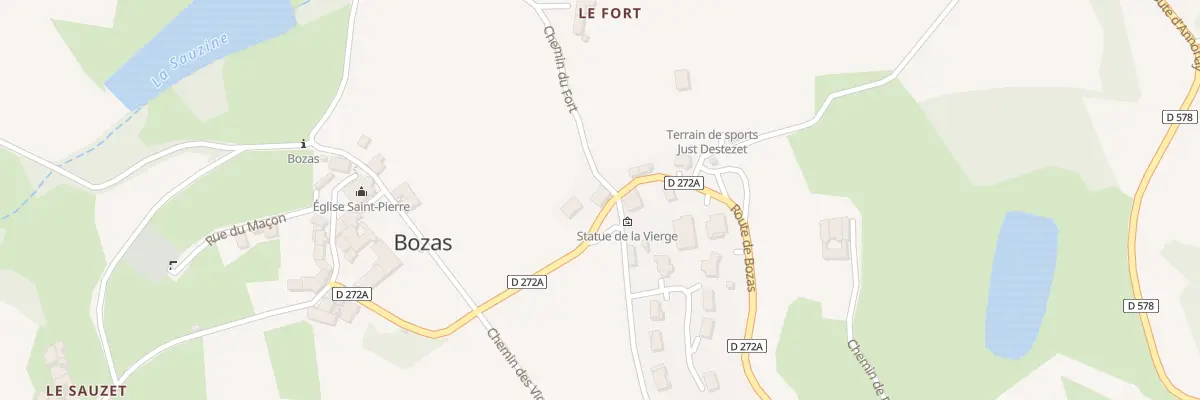 Plan du 285 Rte de Bozas à Bozas