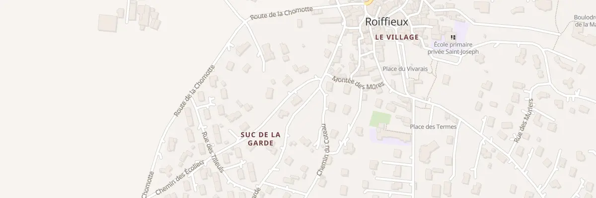 Plan du 43 Che des Ecoliers à Roiffieux