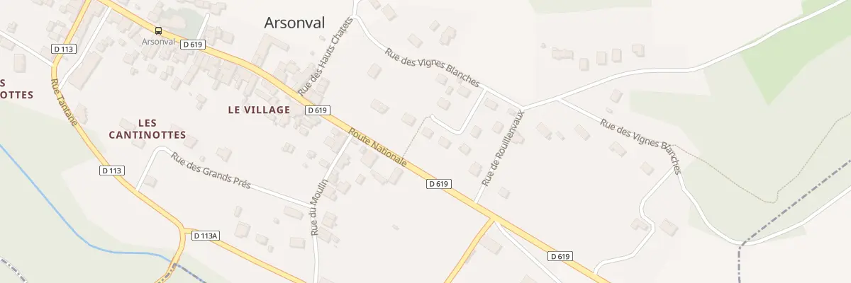 Plan du 17 Rue des Vignes Blanches à Arsonval