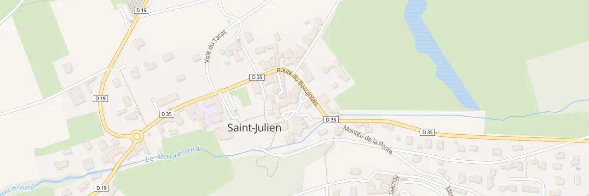 Plan du 20 Pl Claude Bernard à Saint-Julien