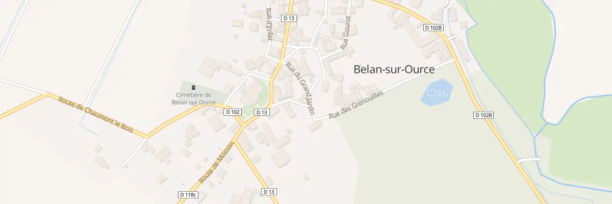 Plan du 1 Pl de la Fontaine à Belan-sur-Ource