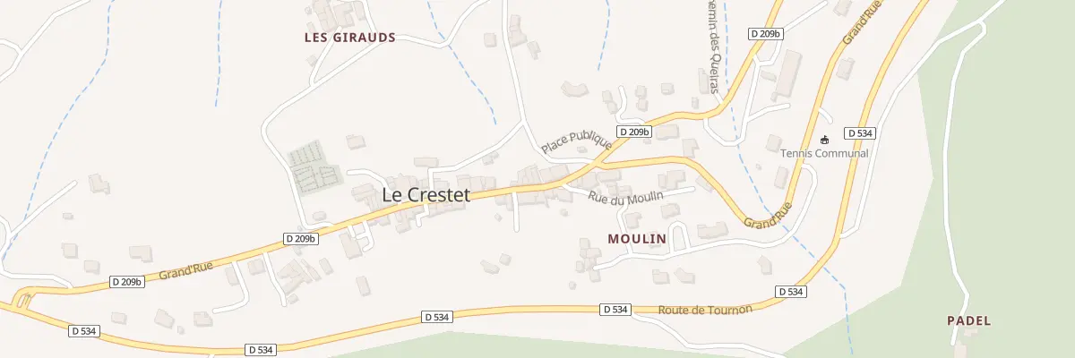 Plan du 497 Gr Grand Rue au Crestet