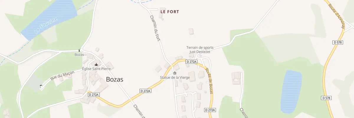 Plan du 315 Rte de Bozas à Bozas
