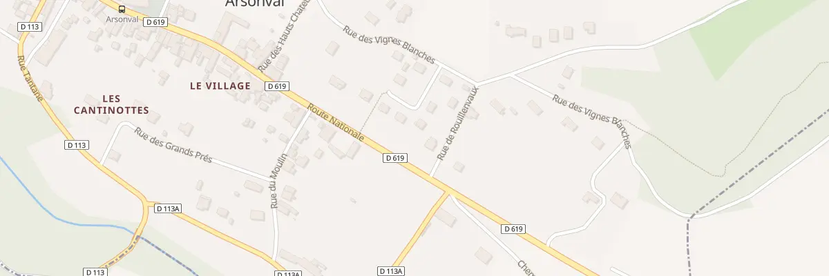 Plan du 13 Rue des Vignes Blanches à Arsonval