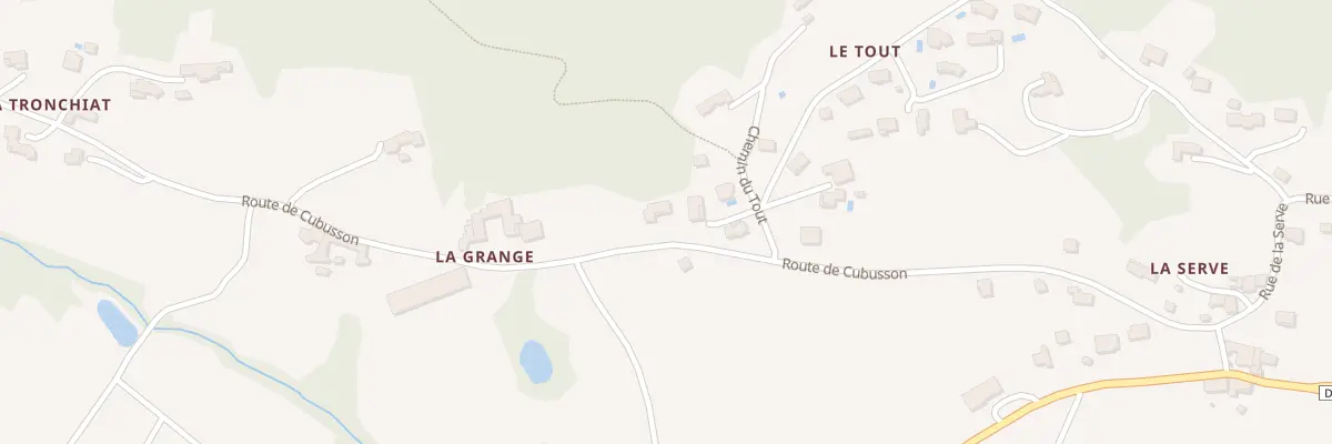 Plan du 470 Rte de Cubusson à Véranne