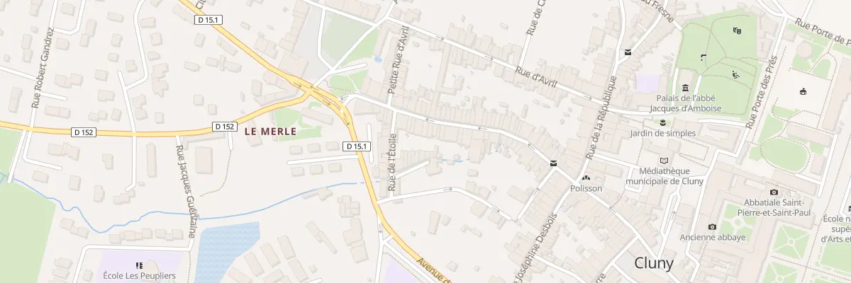 Plan du 45 Rue du Merle à Cluny