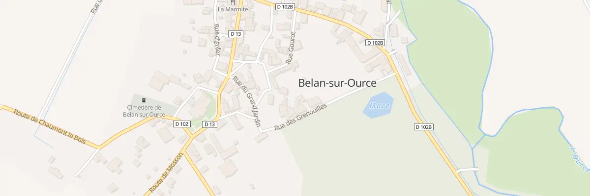 Plan du 4 Rue Gourot à Belan-sur-Ource