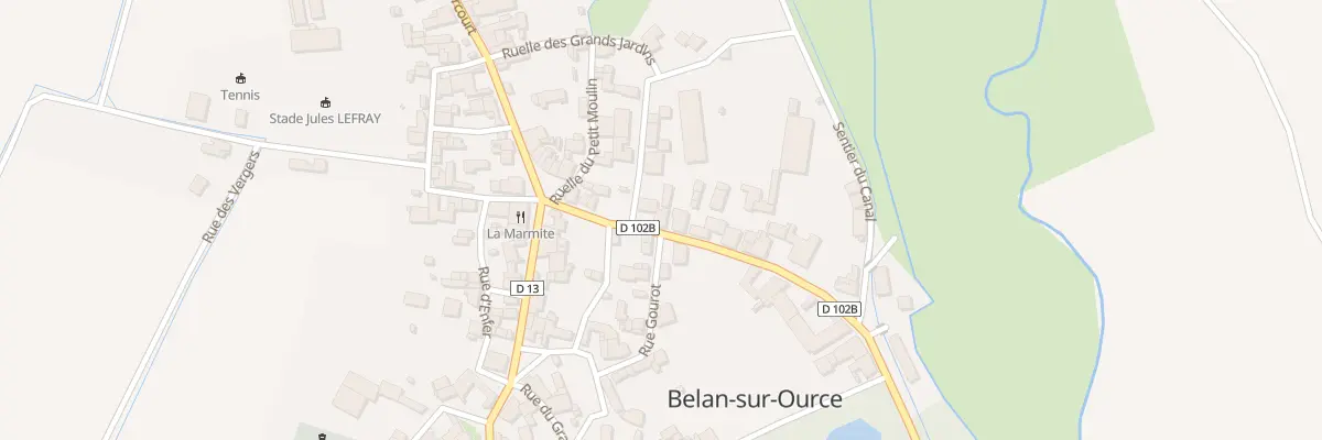 Plan du 7 Rue du Moulin à Belan-sur-Ource