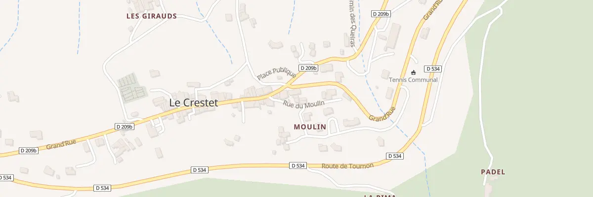 Plan du 340 Rue du Moulin au Crestet