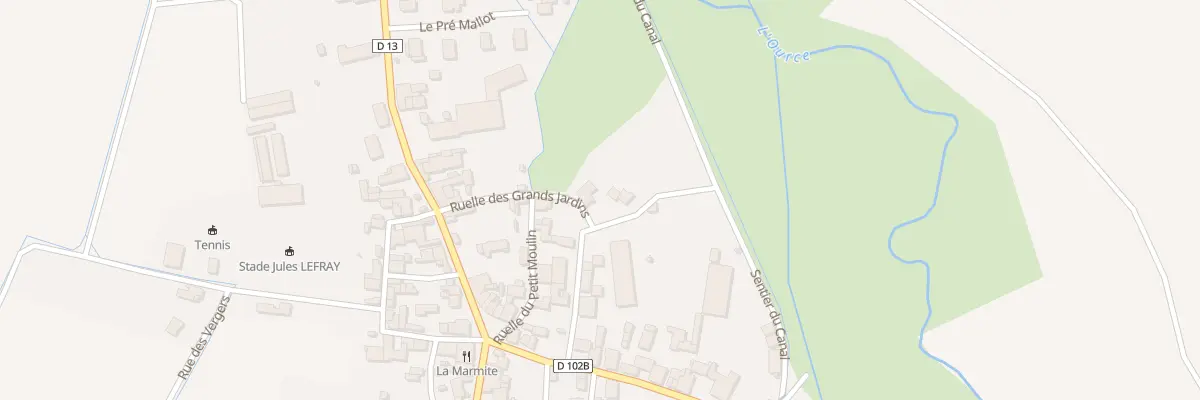 Plan du 7 Rue de l’Entrée du Pont à Belan-sur-Ource