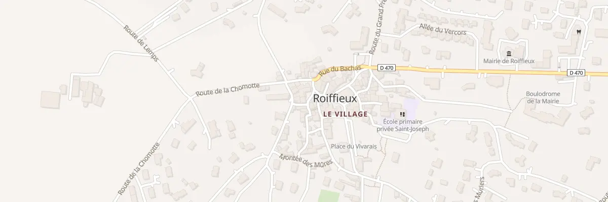 Plan du 34 Rue de la Croix à Roiffieux
