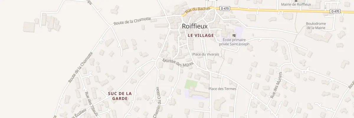 Plan du 50 Mte Montee des Couars à Roiffieux