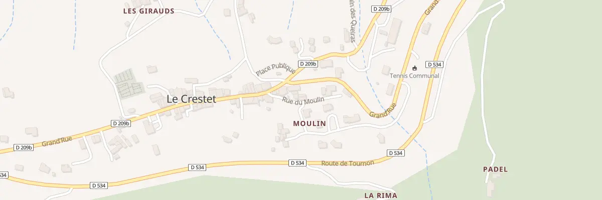 Plan du 330 Rue du Moulin au Crestet