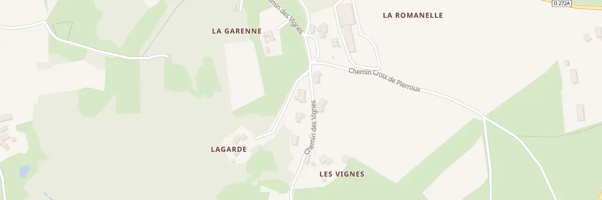 Plan du 402 Che des Vignes à Bozas