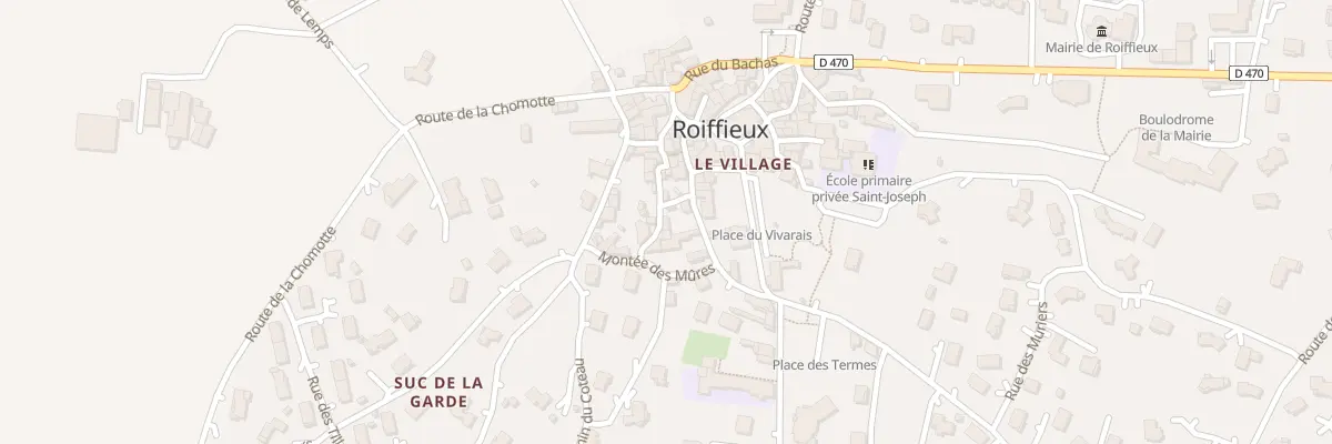 Plan du 5117 Le Village à Roiffieux