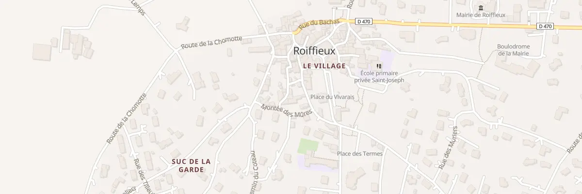 Plan du 71 Rue des Mures à Roiffieux