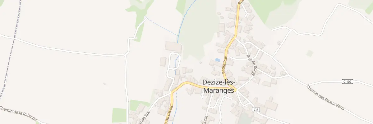 Plan du 21 Gr Grande Rue à Dezize-lès-Maranges