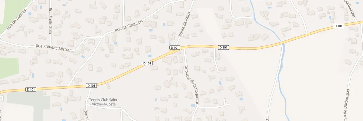 Plan du 2 Imp de la Roquette à Saint-Victor-la-Coste