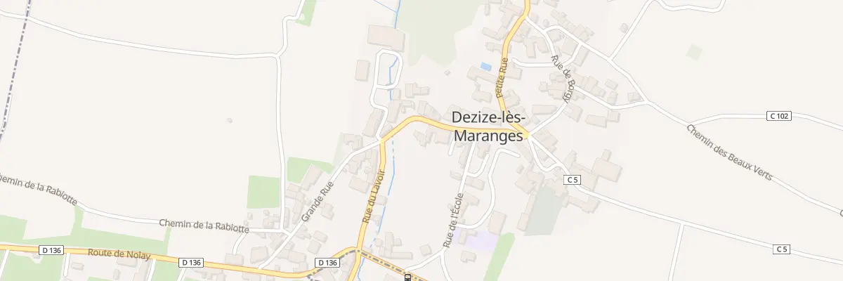 Plan du 18 Gr Grande Rue à Dezize-lès-Maranges